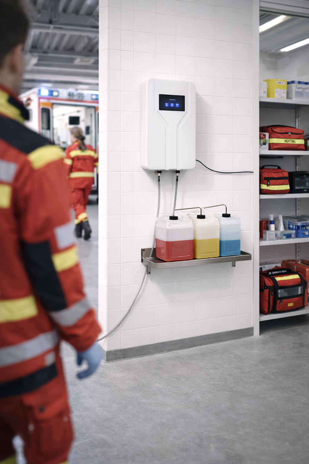 DosiSmart Dosieranlage im Einsatz – Rettungsdienst
